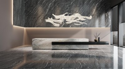 现代售楼处前台3D模型下载